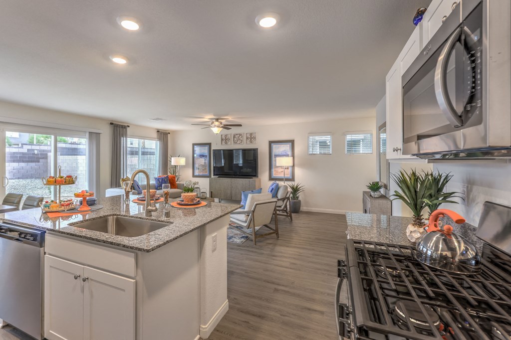 Shadow Bay Luxury Homes for Lease - White cabinets, gas range