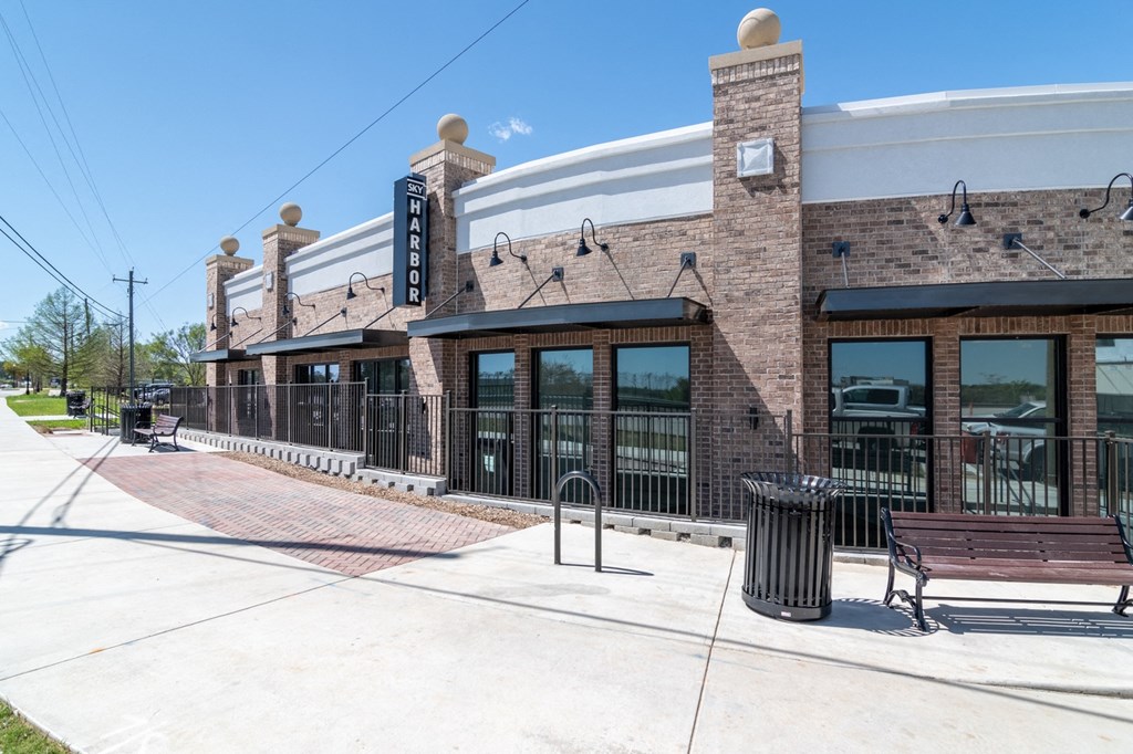 Sky Harbor Apartments in Chamblee, GA photo of the front of the leasing office