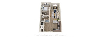 Sky Harbor Apartments_Atlanta_GA_1b1b floor plan_