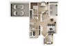 3 bed, 2 bath, 1353 sq ft