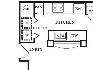 1 Bed, 1 Bath, 757 sq. ft. Sonata