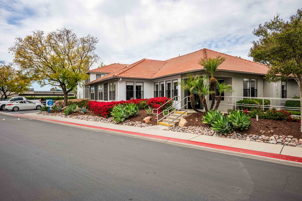 a house with a street in front of it