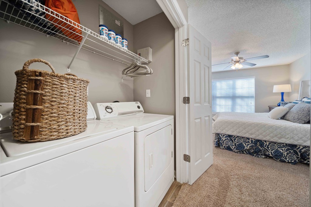 In-unit laundry space