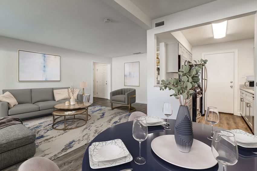Square One Apartments in Gainesville, FL photo of designated dining space - Photo Gallery