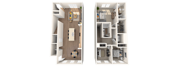 a floor plan of a 2 bedroom apartment