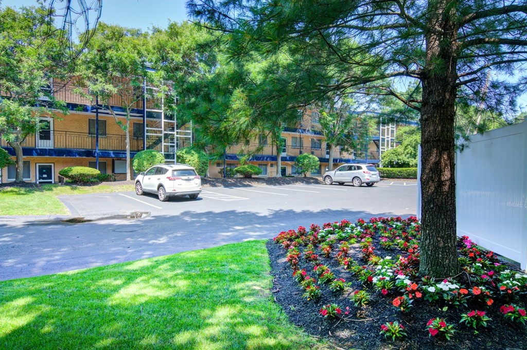 building exterior with parking