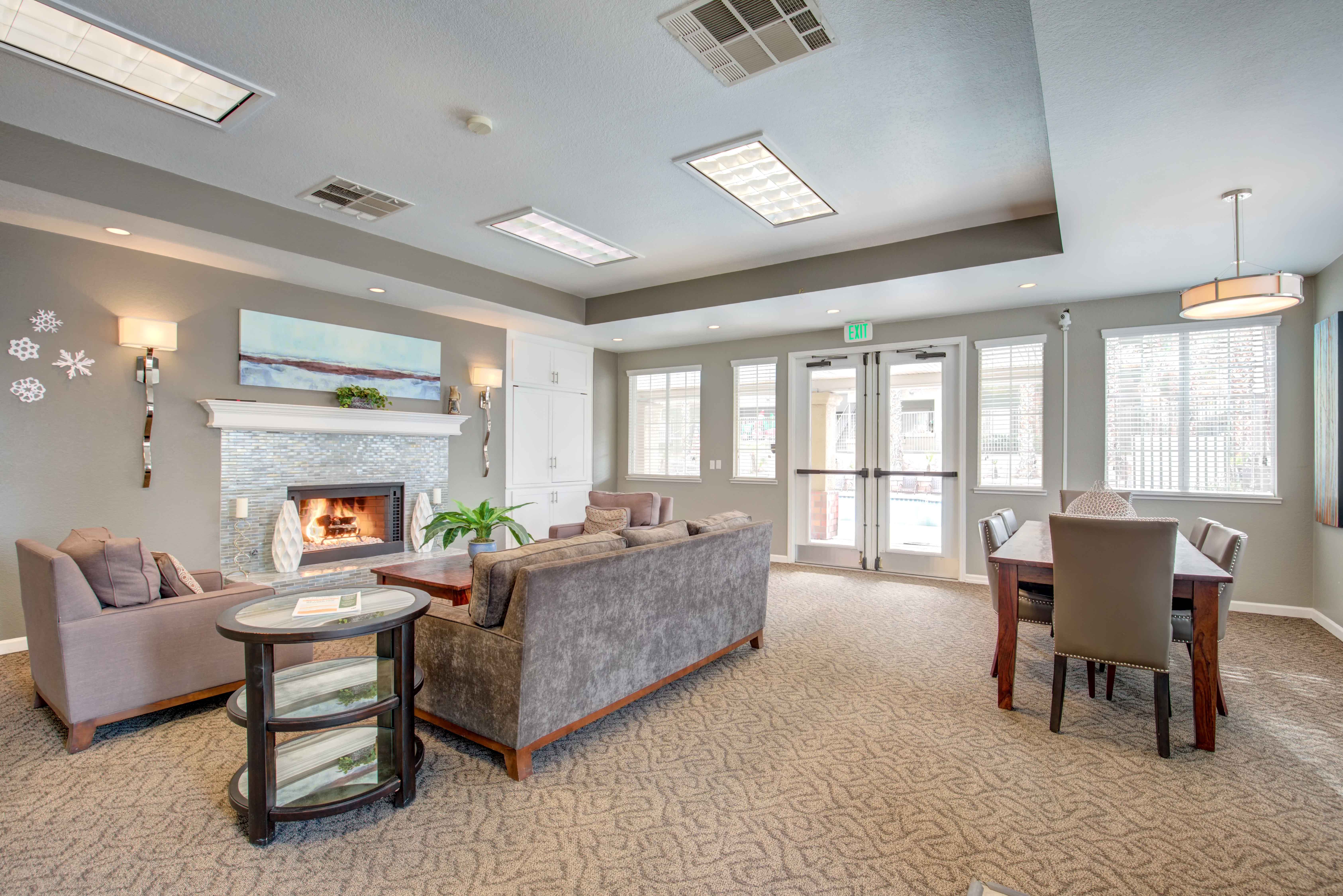 Terracina apartments in Henderson Nevada photo of clubhouse seating area