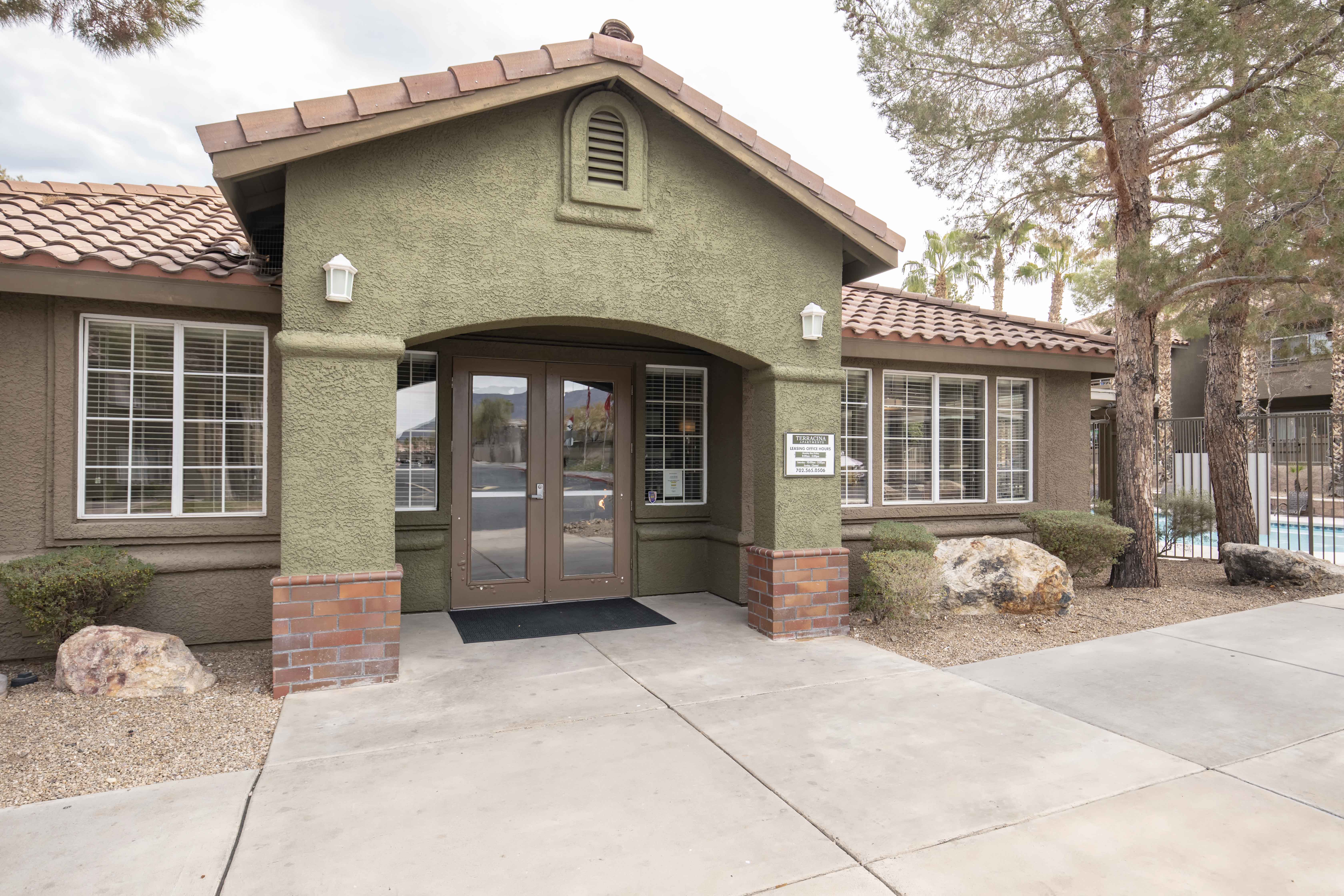 Terracina apartments in Henderson Nevada photo of clubhouse exterior