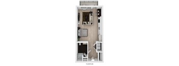 Studio A floor plan