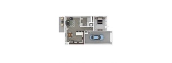 one-bedroom floorplan