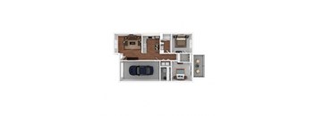 bedroom floor plan an in 2d