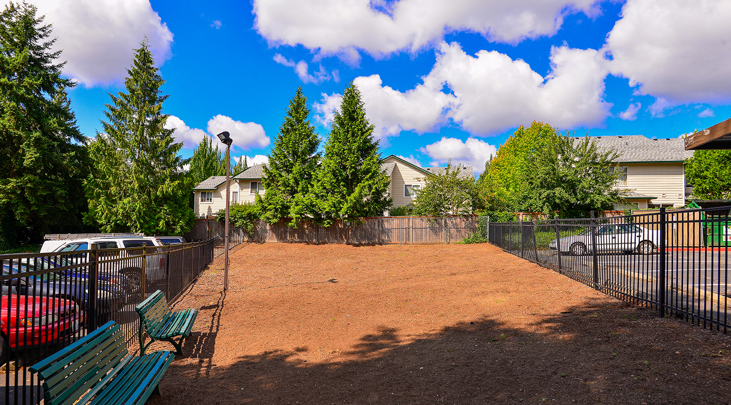 pet friendly property with onsite dog park