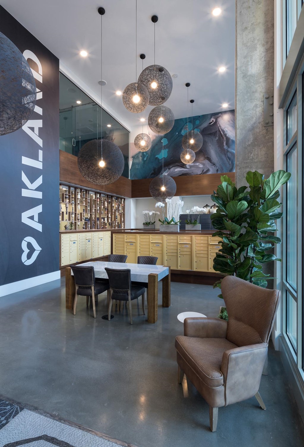a dining room with a table and chairs and a bar