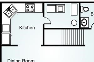 THE MAGNOLIA Floorplan The Magnolia, 2 Bed, 2.5 Bath, 1280 sq. ft.