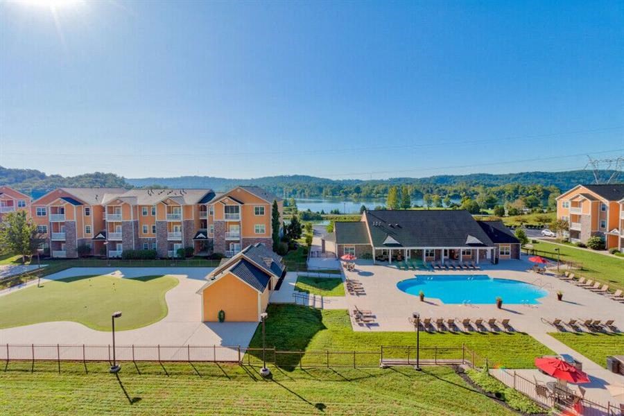 Apartments in Oakridge, TN for Rent - Centennial Village - Community view with Pool