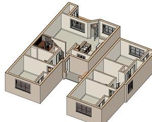 3 Bed - 2 Bath, 1250 sq ft floor plan
