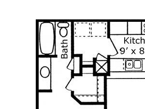 2 Bed - 2 Bath |900 sq ft floorplan 2 Bed - 2 Bath |900 sq ft floorplan