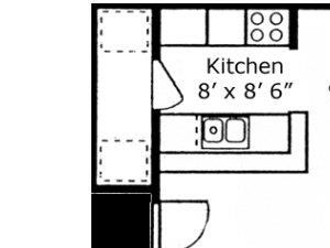 1 Bed - 1 Bath |650 sq ft floorplan 1 Bed - 1 Bath |650 sq ft floorplan