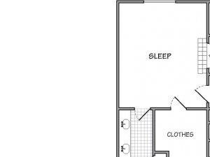 2 Bed - 2 Bath |1164 sq ft The Chelsea floorplan