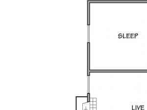 floor plan 2 Bed - 2 Bath, 924 sq ft, The Angelica (P)