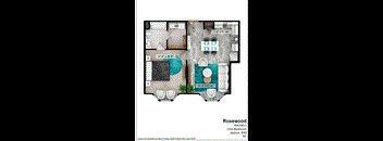 a floor plan of one bedroom apartment rosswood