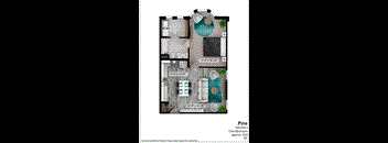 a floor plan of our one bedroom apartment at princeton court
