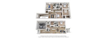 our apartments have a spacious floor plan with bedrooms and bathrooms