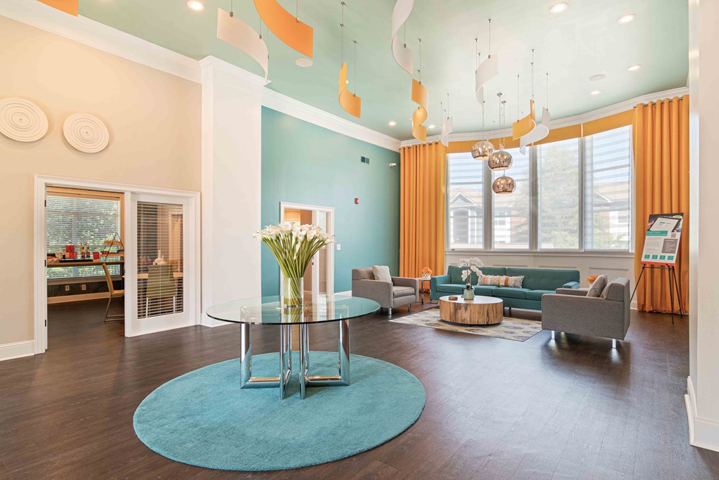 The Asher at Sugarloaf apartments in Lawrenceville Georgia photo of clubhouse