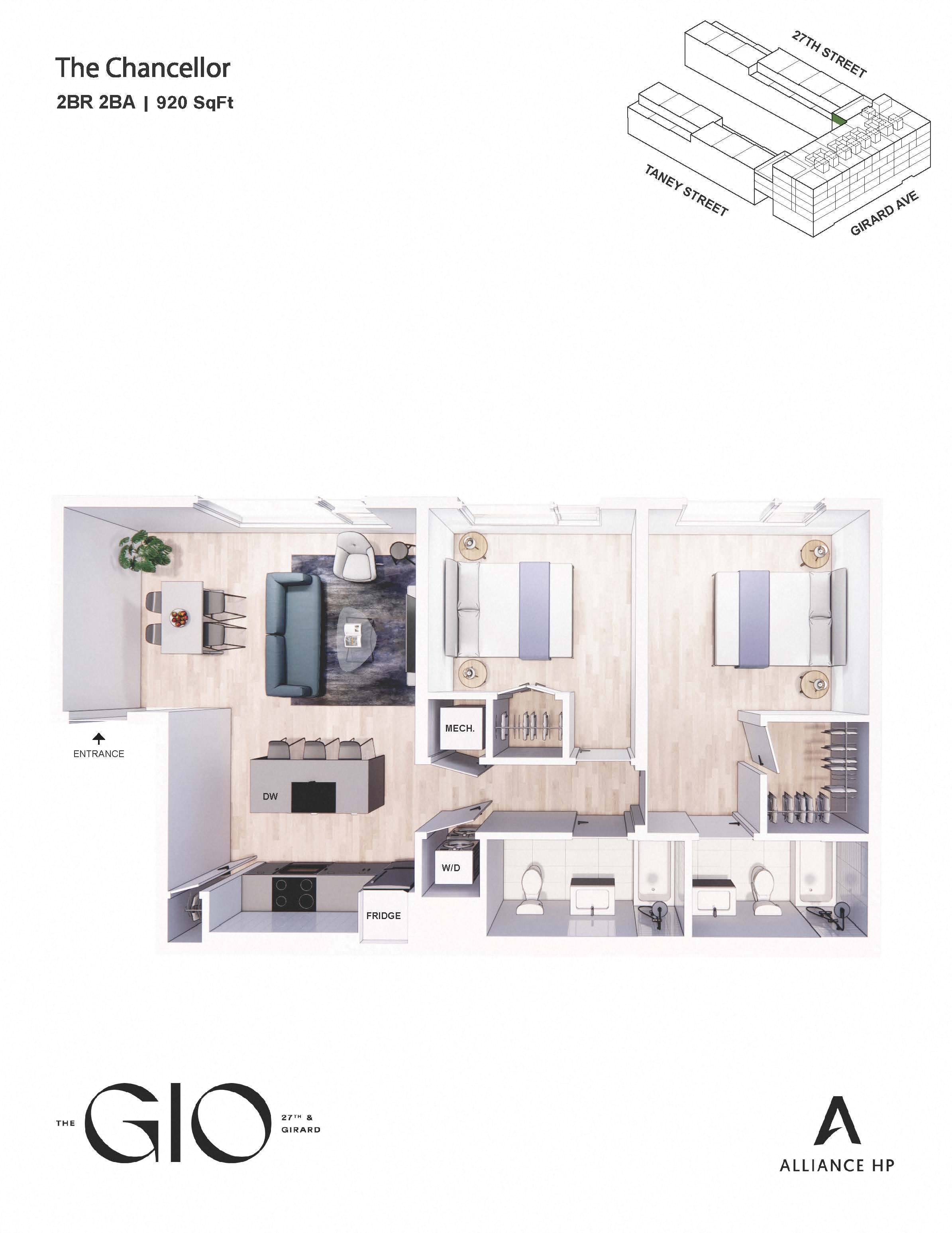 a floor plan of a 1 bedroom floor plan with 3953 sq ft