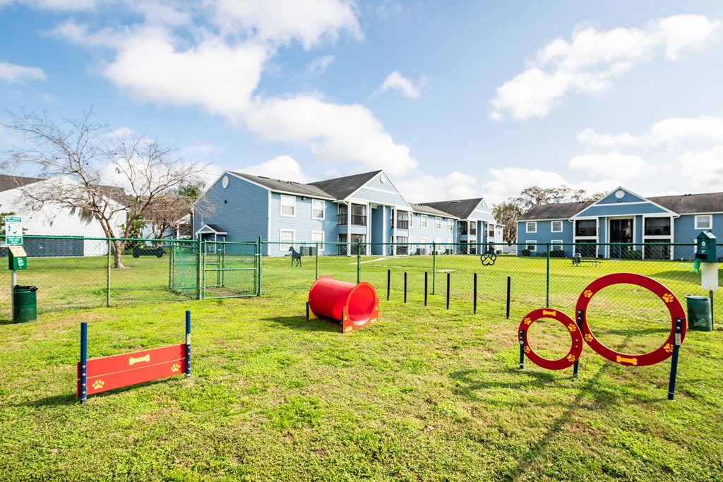 Open leash-free dog park with dogs playing and people enjoying the outdoor space.