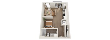 The Ellie's Studio floor plan