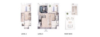 Three images showing the layout of a house from different levels.