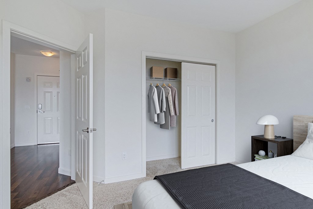bedroom with closet