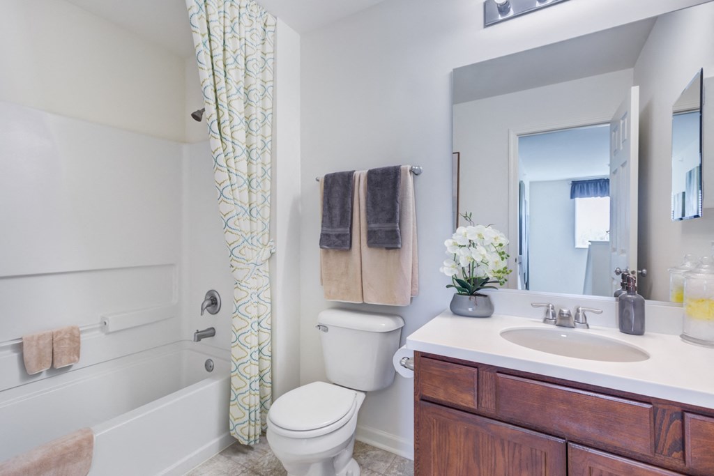 a bathroom with a toilet sink and bathtub