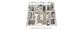 Luxury highrise apartment at Monarch HALL Park in Frisco, TX