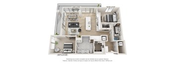 Luxury highrise apartment at Monarch HALL Park in Frisco, TX
