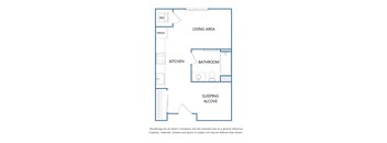 A blueprint of a house layout with labeled rooms.