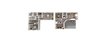 Mirador at Idlewood Apartments in Clarkston, GA photo of two bedroom townhome floorplan