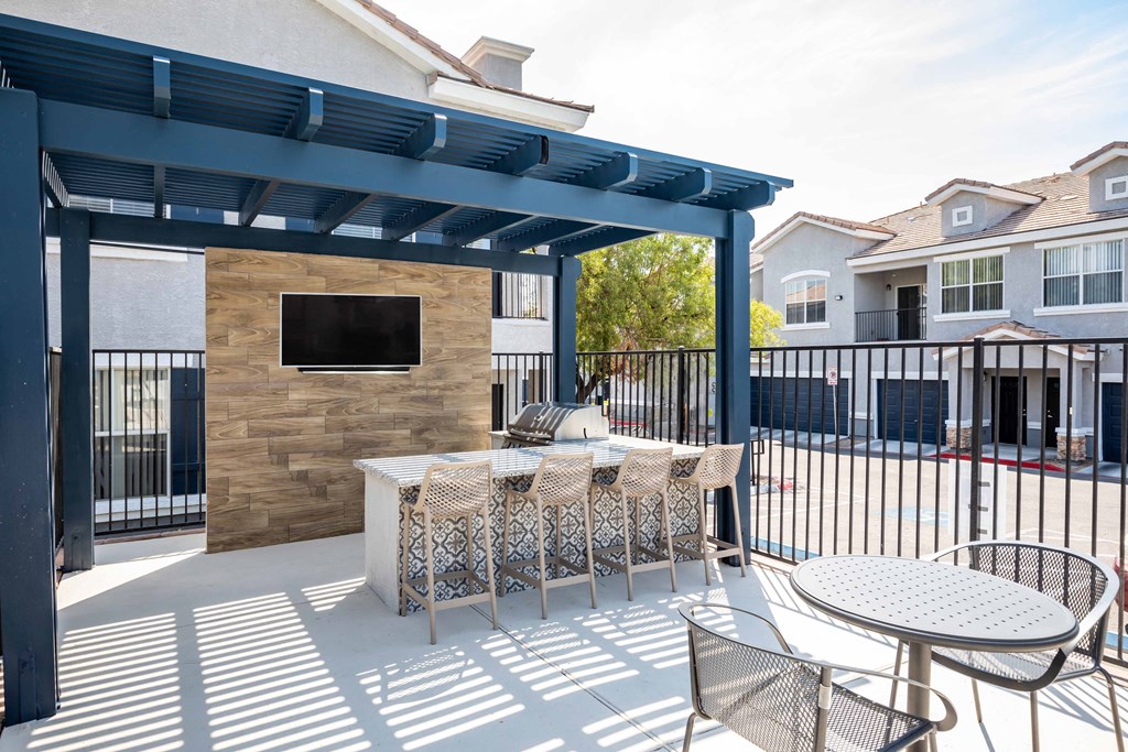 Gather around the outdoor Grilling Island