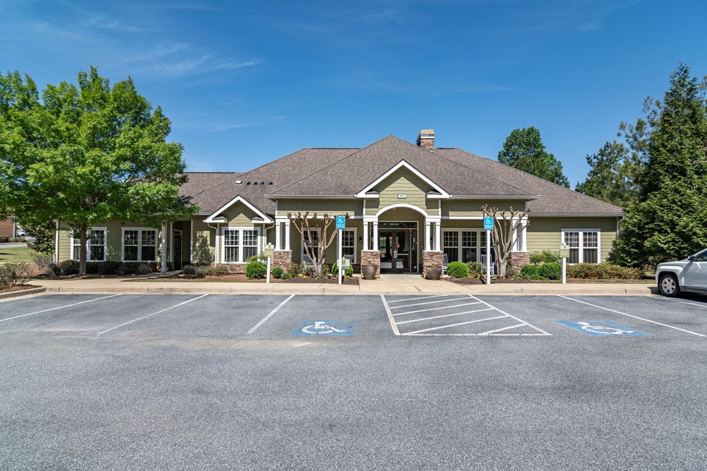 Pet-Friendly Apartments in Opelika, AL – The Crossings of Opelika - exterior view of leasing office