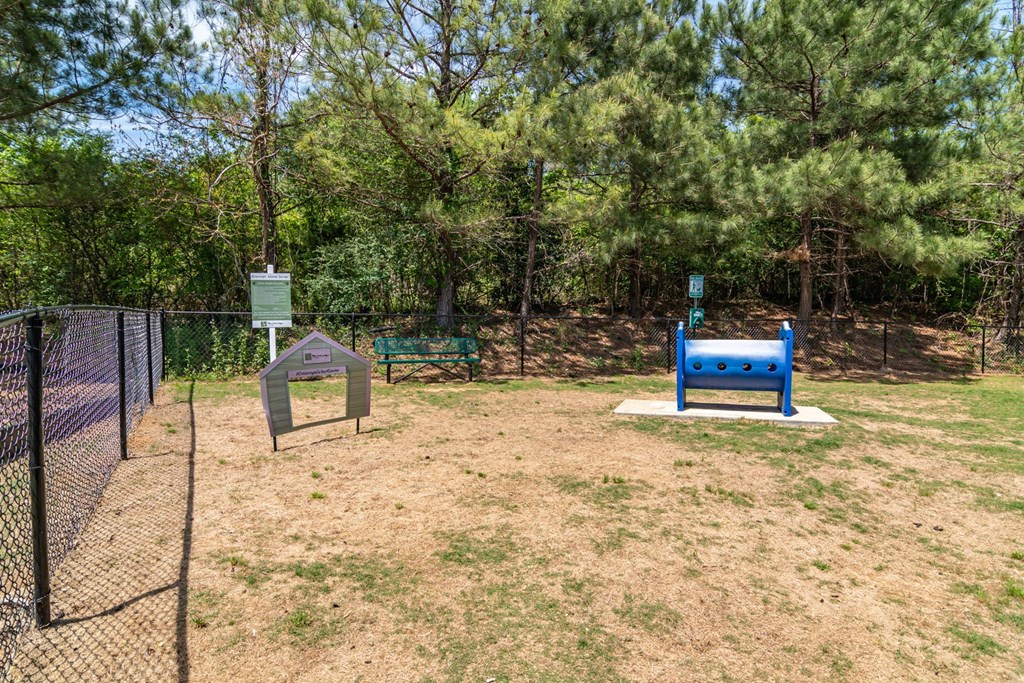 our apartments have a dog park with a playground