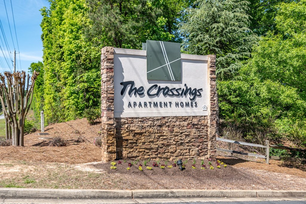 Opelika, AL Apartments – The Crossings of Opelika - monument sign for community