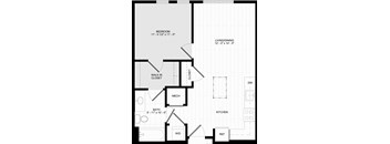 1 Bed 1 Bath - A1