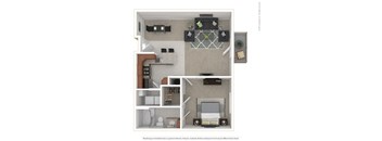 737 square foot one bedroom one bath apartment home