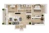 1 Bed 1 Bath w Den