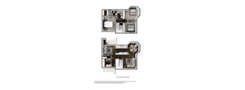 bedroom floor plan an in 1 bed 1 bath