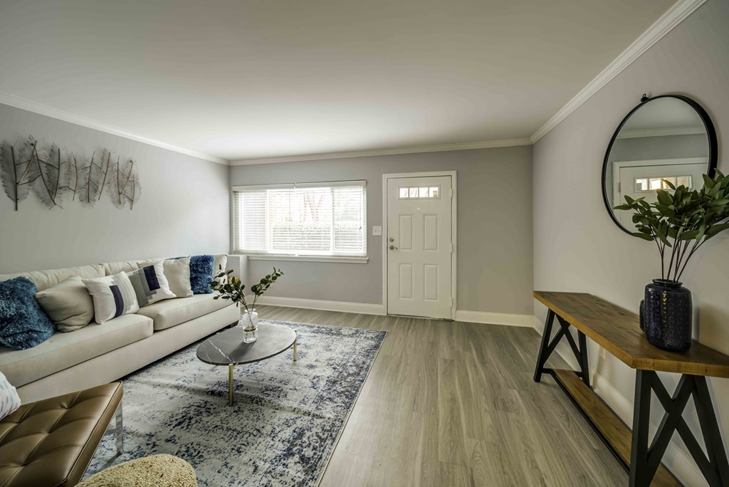 The Trails of North Hills apartments in Raleigh, NC photo of living room