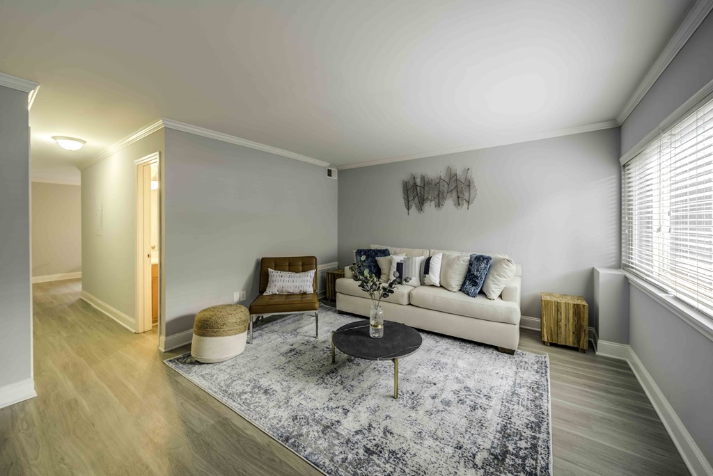 The Trails of North Hills apartments in Raleigh, NC photo of living room