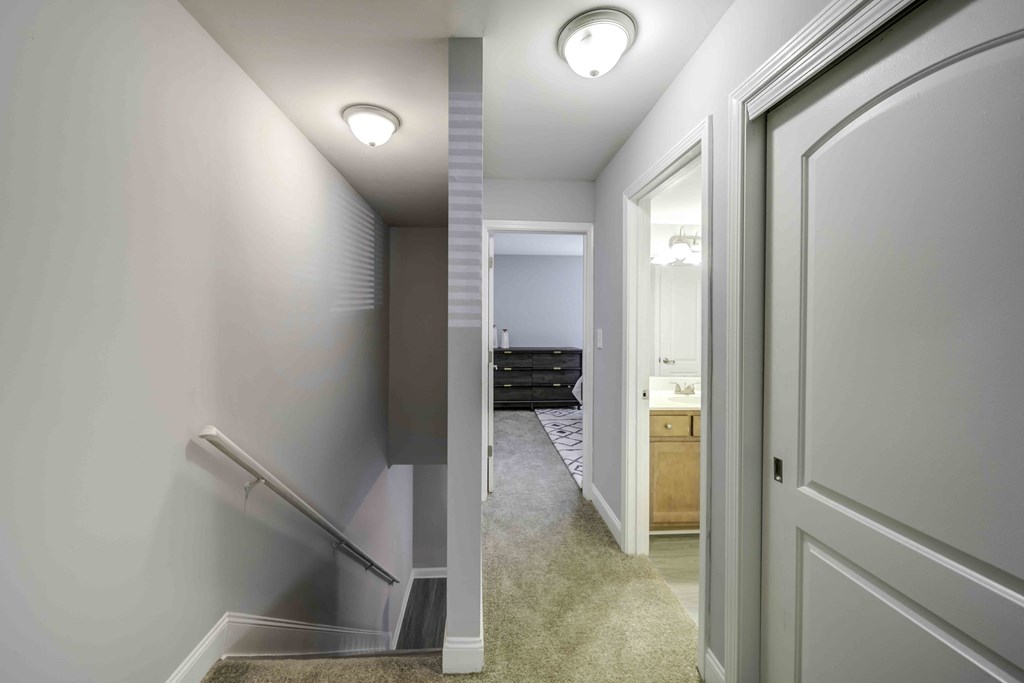 The Trails of North Hills apartments in Raleigh, NC photo of halway