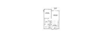 a floor plan of a house with bedrooms and a living room